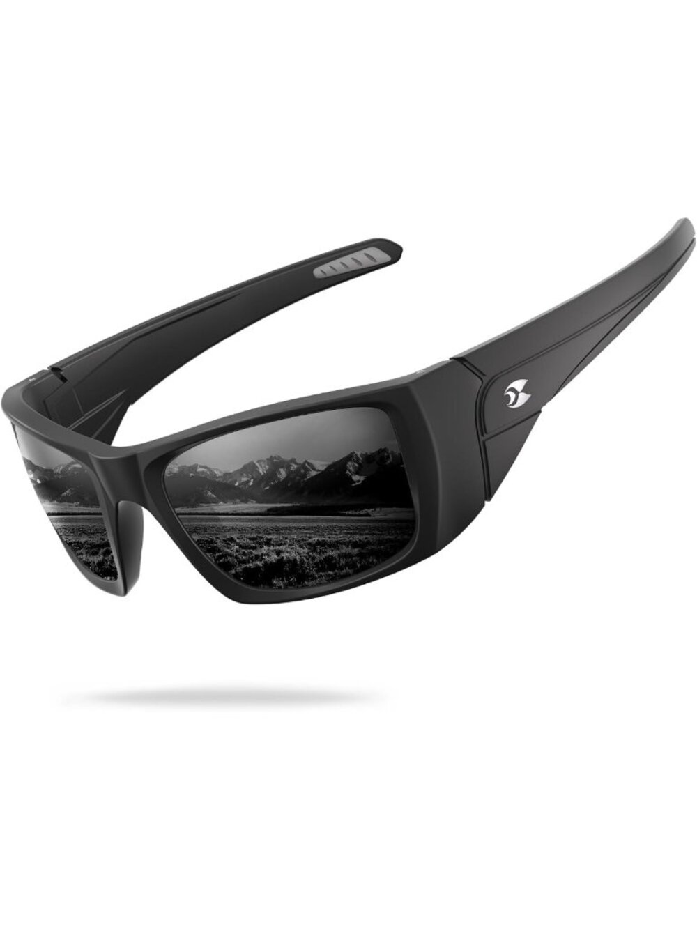 Polarized UV400 Sports Sunglasses for Men, Wrap Around TR90 Frame, Outdoor Gear
